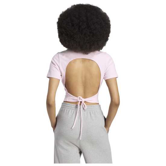 Adidas Γυναικεία κοντομάνικη μπλούζα Campus 2000 Back Cut Out Rib Tee